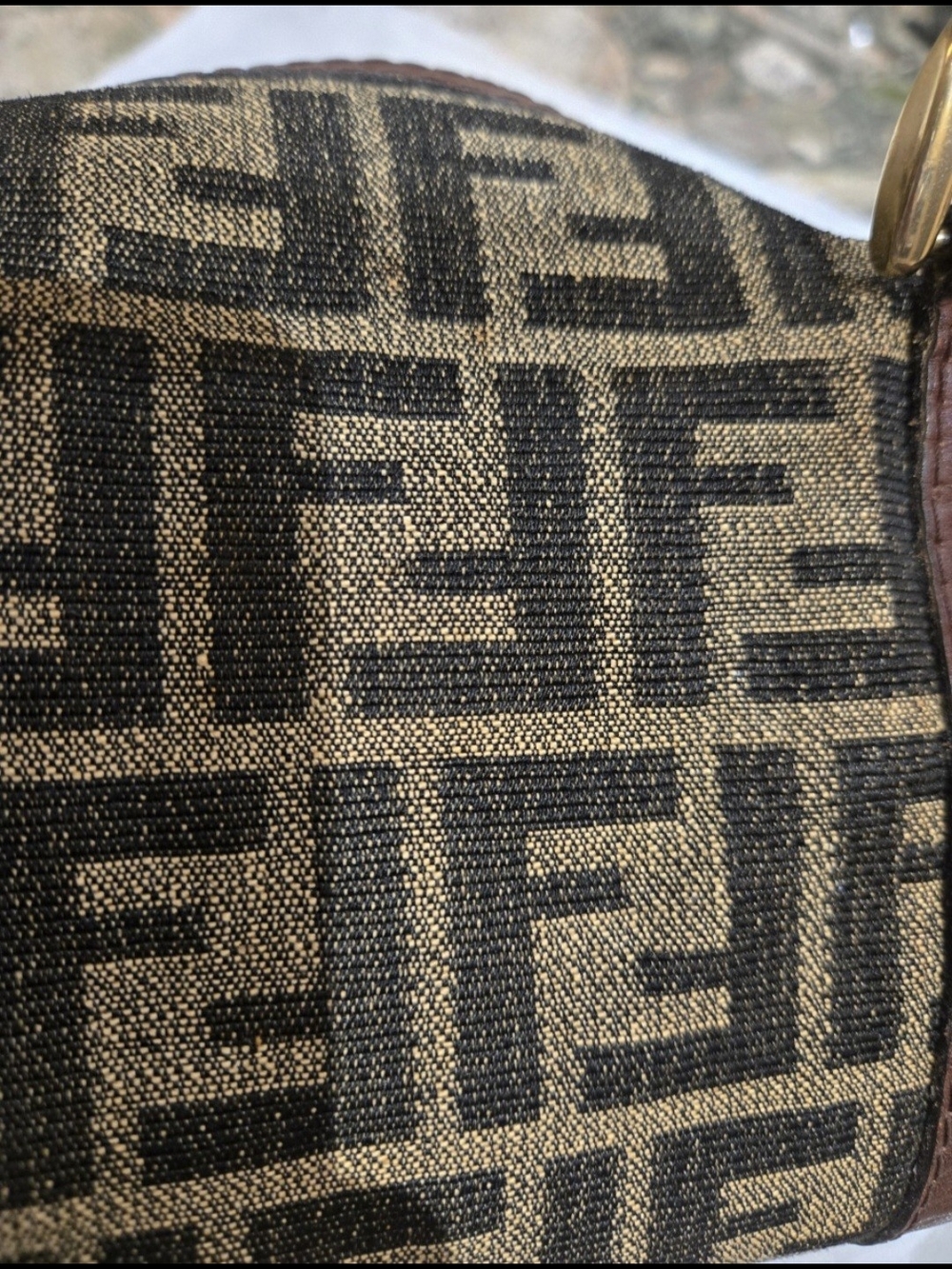 Authentic Fendi Zucca FF Monogram Canvas & Leather Boston Bag – Vintage - Picture 11 of 16